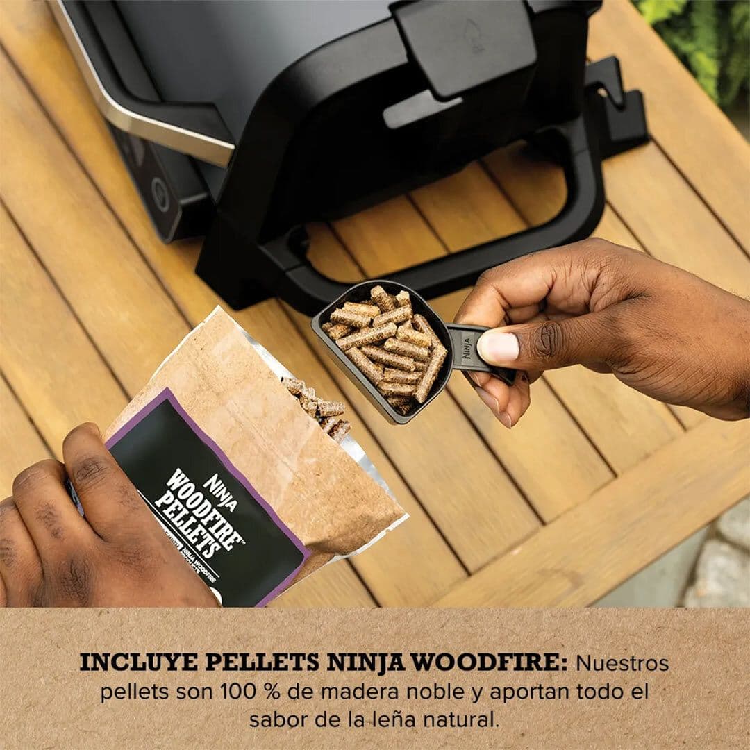 Parrilla Eléctrica Ninja Con Ahumador Woodfire_5