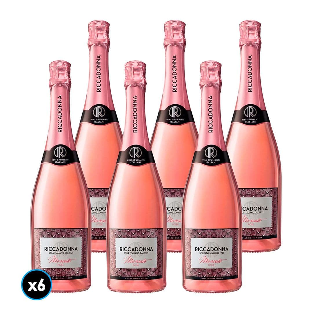CAJA RICCADONNA (Moscato Rosé): 6x Espumante Riccadonna Moscato Rosé 750cc_1