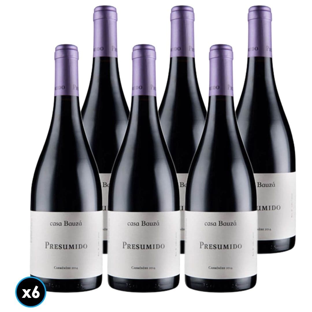 6x Vino Casa Bauzá Presumido Carmenere 750cc_1
