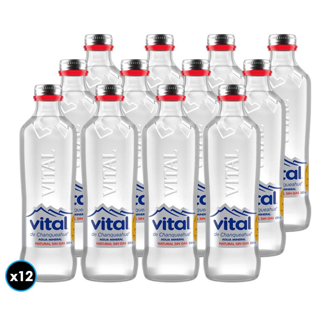 12x Agua Vital Sin Gas Vidrio 330cc_1