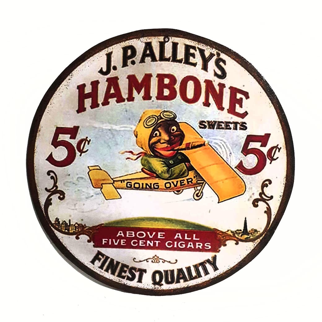 Afiche J.P. Alleys Hambone Madera Vitrificada 25 x 25 cm._1
