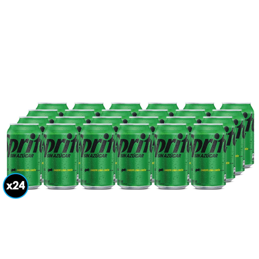 24x Bebida Sprite Sin AzĂșcar Lata 350cc_1