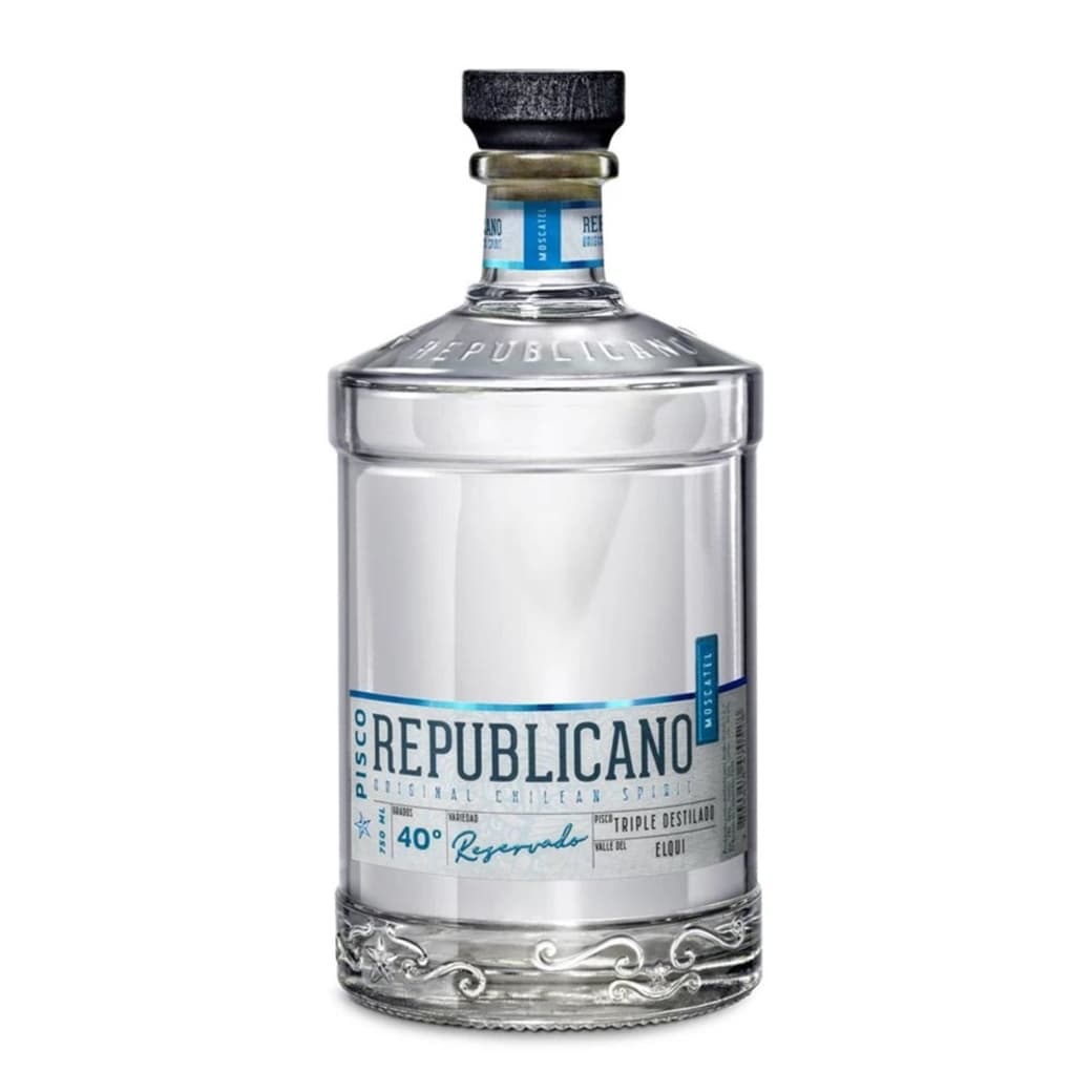 Pisco Republicano Moscatel Triple Destilado 750cc 40º alc._1